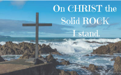 On CHRIST the Solid ROCK I stand. (1)